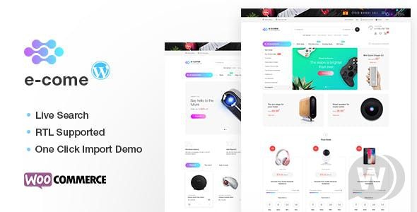 Ecome v1.5.3 - шаблон магазина электроники WooCommerce