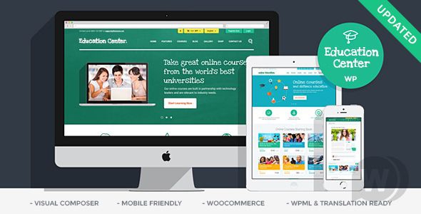 Education Center v3.6 - образовательные курсы WordPress шаблон
