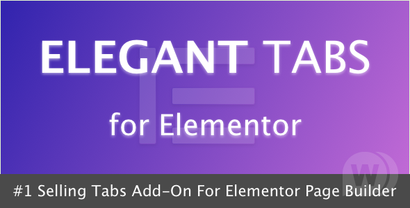 Elegant Tabs for Elementor v1.1 - аддон вкладок для Elementor