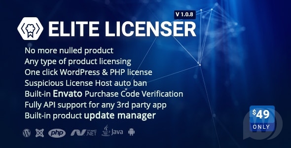 Elite Licenser v2.2.5 NULLED - менеджер лицензий на программное обеспечение для WordPress