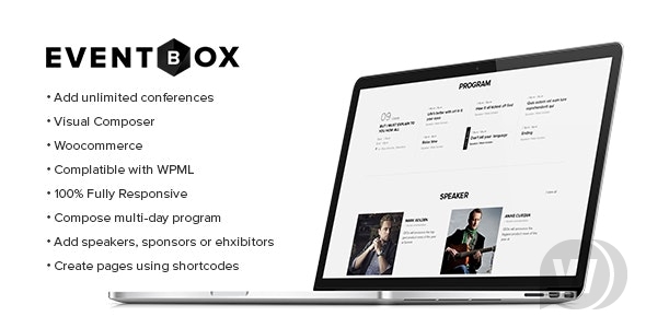 Eventbox v2.2.1 - Клуб/Семинар/Вечеринка WordPress тема