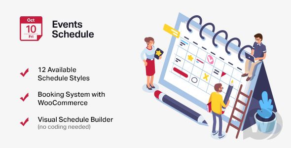 Events Schedule v2.5.17 - плагин для организации событий WordPress