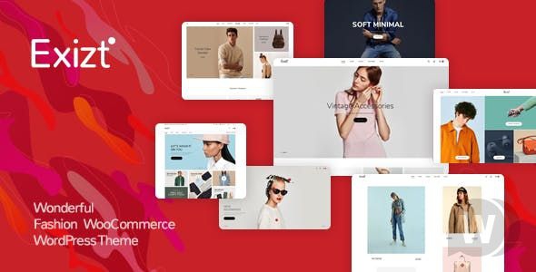 Exizt v1.0.14 - шаблон интернет-магазина модной одежды WooCommerce