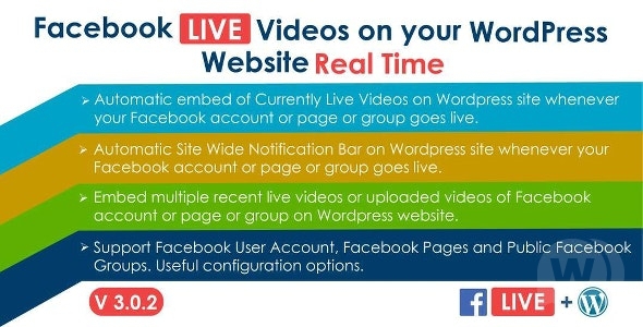 Facebook Live Video Auto Embed for WordPress v3.0.7 NULLED