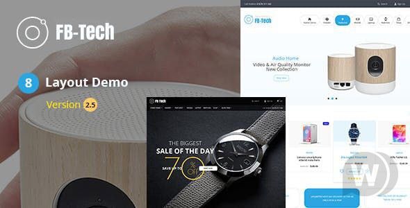 FBTech v2.5 - шаблон интернет-магазина электроники WooCommerce