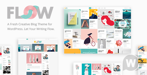 Flow v1.4 - креативная тема для блога WordPress