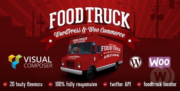Food Truck v5.7 - шаблон ресторана WordPress