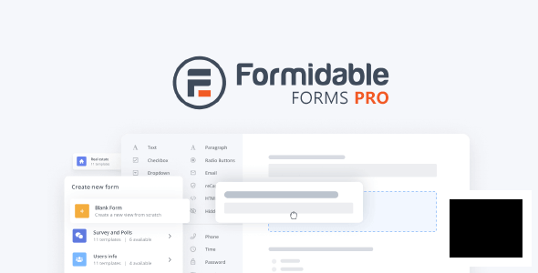 Formidable Forms Pro v5.0.09 NULLED - конструктор форм WordPress