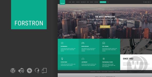 Forstron v1.9.3 - бизнес шаблон WordPress