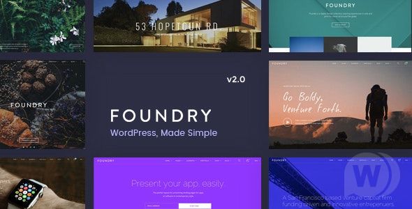 Foundry v2.1.7 - многоцелевая WordPress тема