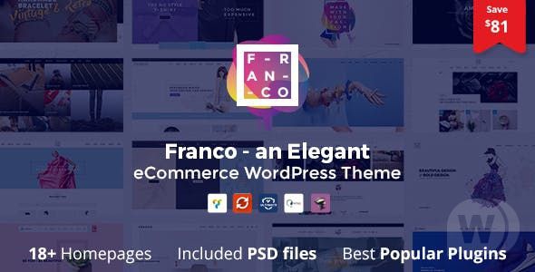 Franco v1.3.1 - элегантная тема WordPress для WooCommerce