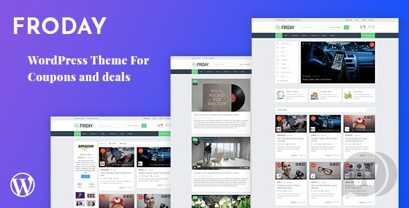 Froday 2.6.0 – шаблон сайта купонов WordPress