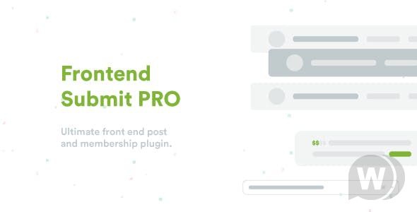 Frontend Submit PRO v3.5 - конструктор различных форм WordPress