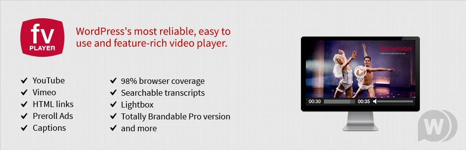FV Player Pro v7.4.45.727 - плагин видеоплеера WordPress