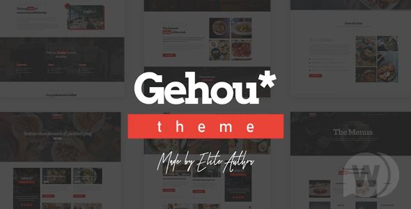 Gehou v1.1.1 - шаблон ресторана и кафе WordPress