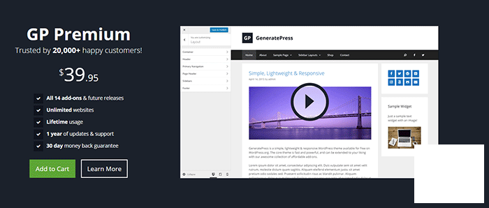 GeneratePress Premium v2.1.1 - премиум тема WordPress