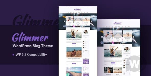 Glimmer v3.0 - адаптивная тема блога для WordPress