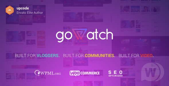 goWatch v1.0.3 - WordPress тема видео сообщества