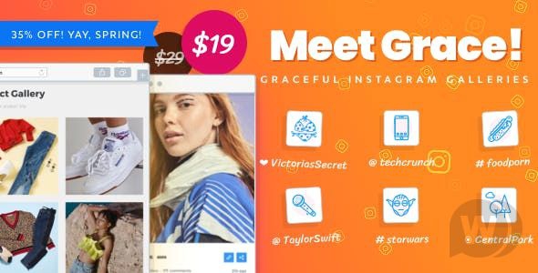 Grace v1.1.13 - ленты Instagram для WordPress