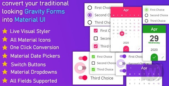 Gravitizer 1.0.7 - Material UI дизайн для Gravity Forms