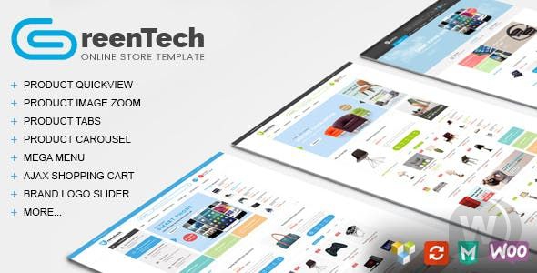 GreenTech v1.4 - адаптивная WooCommerce тема