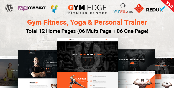 Gym Edge v4.1 - фитнес шаблон WordPress