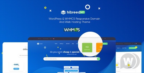 hibreed v1.0 - тема хостинга WordPress и WHMCS
