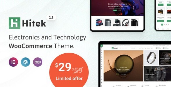 Hitek v1.3.0 NULLED - тема магазина электроники WooCommerce