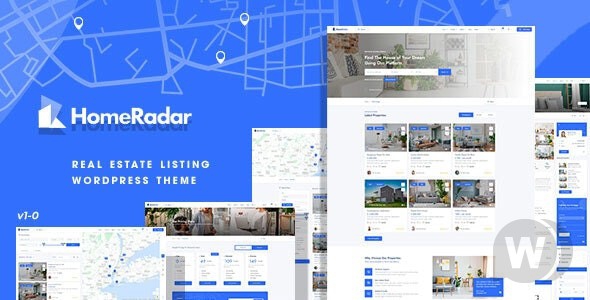 HomeRadar v1.0.4 - тема WordPress по недвижимости