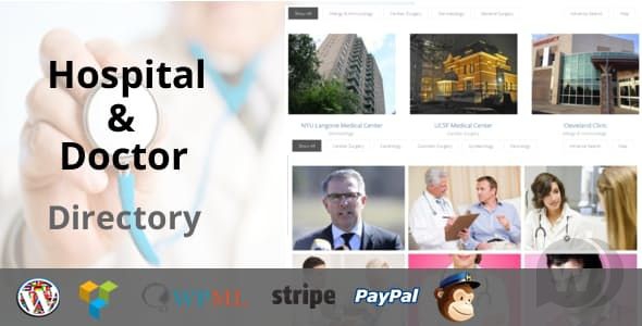 Hospital Doctor Directory v1.2.6 - плагин каталога больниц WordPress