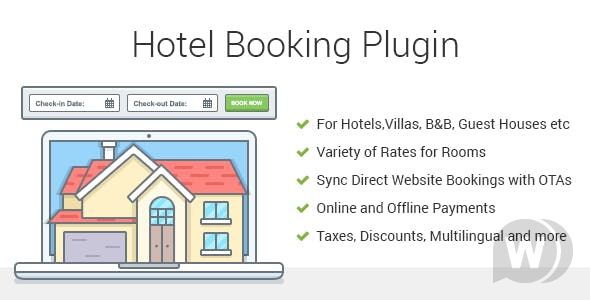Hotel Booking Plugin v3.8.5 - плагин аренды недвижимости WordPress
