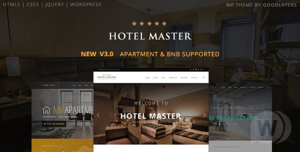 Hotel Master v4.1.2 - WordPress тема для бронирования отелей