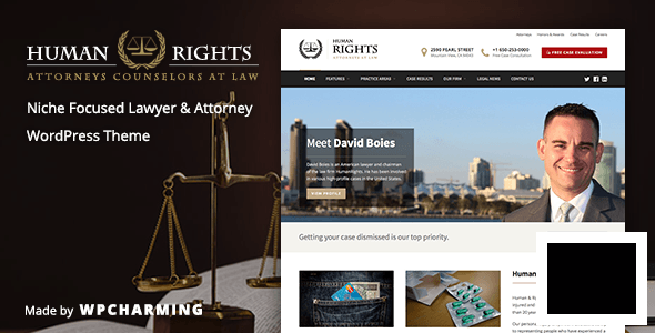 HumanRights v1.1.7 - юридический шаблон WordPress