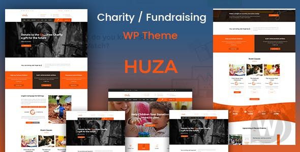 Huza v1.5 - благотворительная тема WordPress