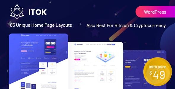 ITok v1.1.6 - шаблон криптовалюты WordPress