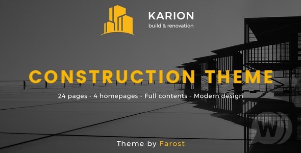 Karion v2.0 - WordPress тема строительства