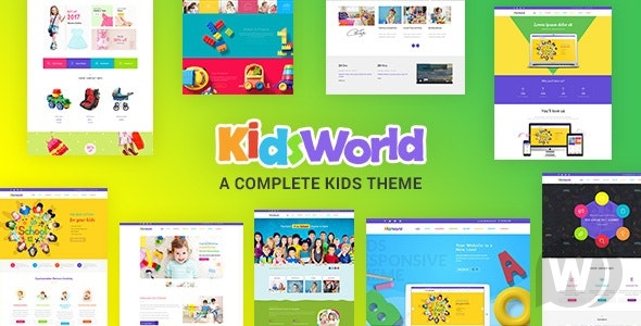 Kids Heaven v2.5 - детский WordPress шаблон