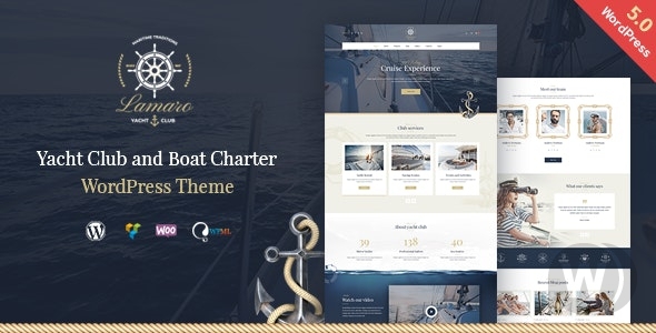 Lamaro v1.2.3 - яхт-клуб и прокат лодок WordPress тема