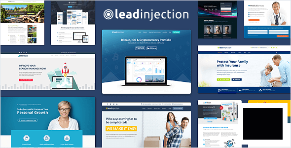 Leadinjection v2.3.12 - лендинг шаблон WordPress