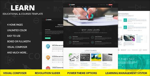 Learn v1.0.9.2 – шаблон на тему образования WordPress