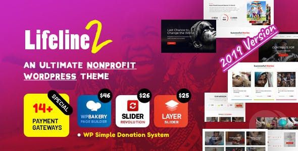 Lifeline 2 v3.7.4 - WordPress шаблон на тему благотворительности