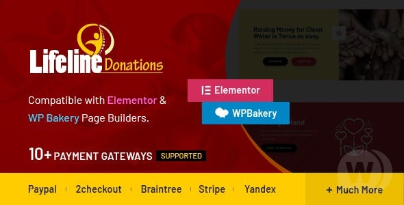 Lifeline Donations v1.3.2 - плагин доната WordPress