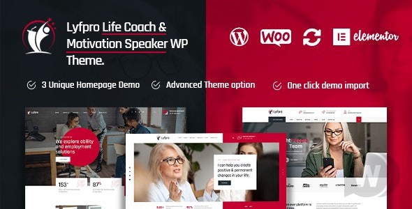 Lyfpro v1.2 - WordPress тема Life Coach
