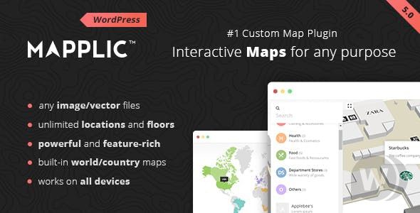 Mapplic v7.1 - плагин интерактивных карт WordPress