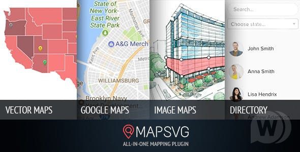 MapSVG v6.2.5 - плагин WordPress интерактивных карт