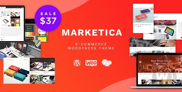 Marketica v4.6.3 - шаблон электронной коммерции для WordPress
