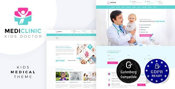 Medi Clinic v1.4 - медицинская тема WordPress