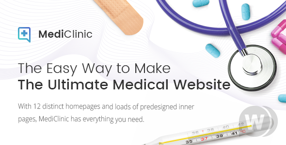 MediClinic v1.7.1 NULLED - медицинская тема WordPress