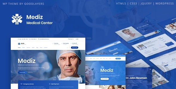 Mediz v2.0.3 - медицинская тема WordPress