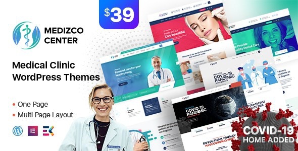 Medizco v2.8 - медицинская тема WordPress